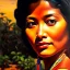 Placeholder: Drawing of 'woman from Afar tribe',sweet stare,painting by Earl Norem, simon Bisley,frazetta,西嘛哒, evan lee, Vallejo,kelly,Paul Gauguin oil on canvas, cinematic composition, extreme detail,fit full head inside picture,8k