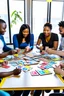 Placeholder: image d’une famille autour d’une table avec des cartes