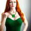 Placeholder: fullbody portrait of beautiful young busty atletic amazon Redhead woman with big green eyes with big emeralds necklace by Anthony Devas 8k