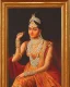 Placeholder: portrait of an Indian queen in van gouge style, detailed, sharp , cinematic