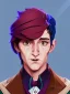 Placeholder: Portrait of a 30 year old strange gay wizard like Mary Poppins