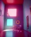 Placeholder: Ultra Realistic abstract Room image, sweet monster, Kandinsky artist style, highly detailed, unreal engine 5, RTX, ultra detail, volumetric lighting, finely drawn, high definition, high resolution.