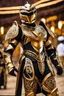 Placeholder: Full body photography,front_view,power ranger looking at viewer,traditional dress ornaments mechanical_armor,intricate armor, delicate golden filigree, intricate filigree, black metalic parts, detailed part,desert background, dynamic lighting