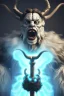 Placeholder: Krampus,high definition, ultra 8 k, volumetric lighting, blue fire