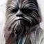 Placeholder: photorealistic and intricate portrait of chewbacca in star wars by Agnes Cecile, dark epic colors, hyperdetailed, 32K, oil on canvas,