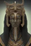 Placeholder: shiny black male African Egyptian alien, cracks in the voodoo head, wicked, eyes, crown, Elephant, 8k, finely detailed, photo realistic, tiger turquoise skull head gold dragon space alien snow skeleton gold fang teeth silver crown silver eyes