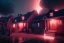 Placeholder: section 8 housing, african americans, night time , unity, scriptable render pipeline , lighting , volumetric , global illumination, fog , red emission , red tone.