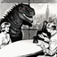 Placeholder: Barbara Walters interviews Godzilla.