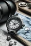 Placeholder: An image of a sleek, modern submarine watch displayed alongside nautical charts and diving equipment, emphasizing its role in underwater exploration and navigation.