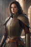 Placeholder: female noble templar knight, fantasy setting, medieval, year 1800, 8k, high detail, intricate, cinematic background, facing viewer