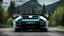 Placeholder: Lamborghini countach UFO body kit mansory ,rear view, desktop wallpaper, 4K, Cinematic