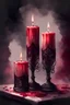Placeholder: watercolor three burgundy vintage candles with black lace and rubies, Trending on Artstation, {creative commons}, fanart, AIart, {Woolitize}, by Charlie Bowater, Illustration, Color Grading, Filmic, Nikon D750, Brenizer Method, Side-View, Perspective, Depth of Field, Field of View, F/2.8, Lens Flare, Tonal Colors, 8K, Full-HD, ProPhoto RGB, Perfectionism, Rim Lighting, Natural Lighting, Soft Lighting, Accent Ligh