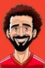 Placeholder: mo salah football player cartoon 2d