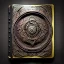 Placeholder: an ancient ornate intricate old tome spell book with the sigil symbol of an eye emblazoned on the cover, cinematic, realistic, intricate detail, finely detailed, small details, extra detail, photorealistic, high resolution, 3D, PBR, path tracing, volumetric lighting, octane render, arnold render, 8k by android jones, earnst haeckel, james jean. behance contest winner, generative art,