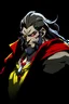 Placeholder: Hades, dracula, 1man, anime, facing forward, beard