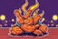 Placeholder: illustration of spicy chicken wings, wingnight wings, stickers