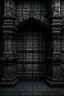 Placeholder: dark Castle Wall stone Texture with two Columns right and left