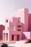 Placeholder: diseñame un edificio de pocos niveles que inspire tranquilidad y paz, que tenga colores cálidos y que tengan buenas vistas, que sean de piedra rosa, un tanto monumentales y que pueda funcionar de clínica, que recuerde a la calma de las olas del mar de california y que tenga una fachada única que sea distintiva y memorable. que no tenga bordes rudos y que sea una figura algo curva