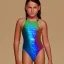 Placeholder: Glittery rainbow swimsuit