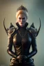 Placeholder: Cersei Lannister as evil queen in black leather, busty, cleavage, curvy, lena headay, angry, stern look. character design by cory loftis, fenghua zhong, ryohei hase, ismail inceoglu and ruan jia. unreal engine 5, artistic lighting, highly detailed, photorealistic, fantasy