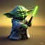 Placeholder: tiny cute {yoda} toy, standing character, soft smooth lighting, soft pastel colors, skottie young, 3d blender render, polycount, modular constructivism, pop surrealism, physically based rendering, square image