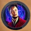 Placeholder: Time stone, Elon musk as doctor strange, heartbroken, heroic, flying, insanely detailed, sunlit, realistic, porter, multiverse,acrylic paint