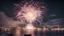 Placeholder: In a mesmerizing combination of brilliant and fading shades, photorealistic,an insanely detailed photograph of the worlds, most beautiful New years firework ,setover copenhagen Raadhusplads.