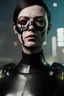 Placeholder: portrait post-apocalypse cyborgs in a cyberpunk city, sci-fi fantasy style, 8k,dark