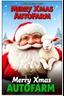 Placeholder: Create a 1990s-style movie poster featuring a jolly, portly Santa Claus merged with a fluffy, endearing sheep. The poster should capture the festive and comedic spirit of 'National Lampoon's Christmas Vacation.' Include the title 'Merry Xmas Autofarm' prominently, with a nostalgic and humorous holiday vibe. Use bright, cheerful colors and playful elements to make the poster stand out.