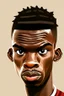 Placeholder: Paul Pogba ,cartoon 2d