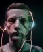 Placeholder: Ultra realistic photographic night portrait, medium shot view, cinematic, many clones naked, young, face shaved, led lights <child man> <hanging wires> many wires connected to the head <perfect pupil> <cyborg> <garage> <sci-fi futuristic> <thriller>, fog, soft color, highly detailed, unreal engine 5, ray tracing, RTX, lumen lighting, ultra detail, volumetric lighting, high definition.