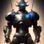 Placeholder: a beautiful full frame digital painting of futuristic cyborg samurai robot with power sword, glowing ayes, wide angle view, macro lens, titanium accents, intricate details, small minutiae, tiny features, particulars, colorful, 8k, least ambient occlusion, volumetric lighting, volumetric clouds. art by Yoji Shinkawa