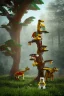 Placeholder: lego tree forest animals children