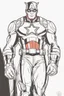 Placeholder: out line art of CAPTIAN AMERICA super HIRO colouring pages with white background ,skech style ,full body. only use outline,mandala style,clean line art,white background,no shadow and clear and well outlined