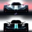 Placeholder: powerful concept future hyper car, dark color fade theme, large engine protruding from the hood, ultra detail