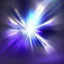 Placeholder: rays of light embracing purple cyan