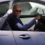 Placeholder:  Joe Biden driving a Prius