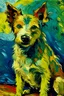 Placeholder: Portrait of a dog by Van Gogh