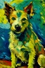 Placeholder: Portrait of a dog by Van Gogh