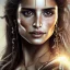 Placeholder: best quality, realistic lighting, masterpiece portrait of Penelope Cruz from pirates of the Caribbean, details, light dusting of freckles, shot from above, simple chain hauberk, warhammerVector art matte painting digital illustration 3D shading CryEngine Behance HD 3Delight