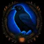 Placeholder: Mighty Raven with nature and runes and glowing eyes