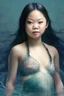 Placeholder: asian girl as a mermaid full body