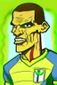 Placeholder: Rivaldo Brazilian football player cartoon 2d