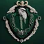 Placeholder: slytherin, crest, majestic, luxury, wealthy, embroidery, lot of details