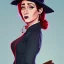 Placeholder: Portrait of a 30 year old witch like Adele and Mary Poppins