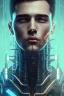 Placeholder: cyberpunk, head, men, portrai