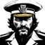 Placeholder: (((fantasy))), portrait, face, close up, long face, captain of the town guard, white background