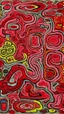 Placeholder: A reddish magenta fiery psychic wetlands painted by Jean Dubuffet