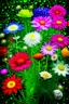 Placeholder: Generate an image of beautiful flowers with background of greenri