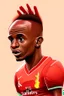 Placeholder: Sadio Mane Footballer cartoon 2d